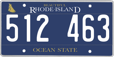 RI license plate 512463