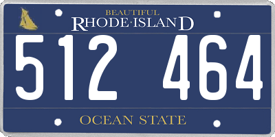 RI license plate 512464