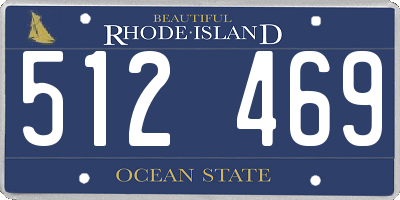 RI license plate 512469