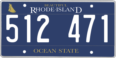 RI license plate 512471