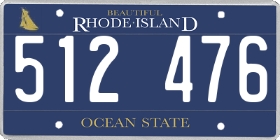 RI license plate 512476