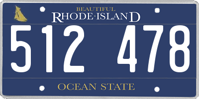 RI license plate 512478