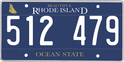 RI license plate 512479
