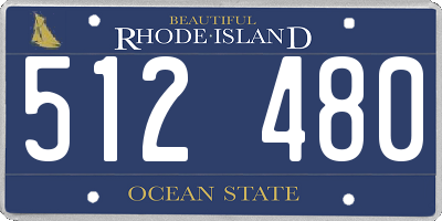 RI license plate 512480