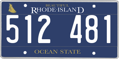 RI license plate 512481