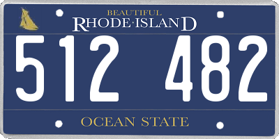 RI license plate 512482