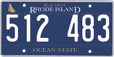 RI license plate 512483