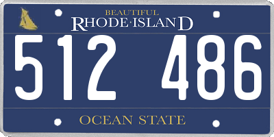 RI license plate 512486