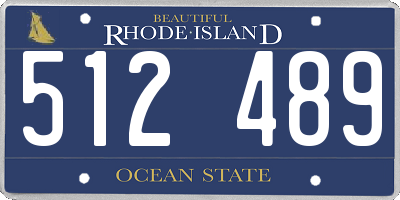 RI license plate 512489
