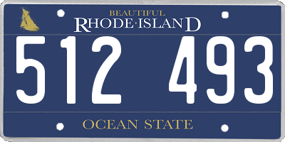 RI license plate 512493