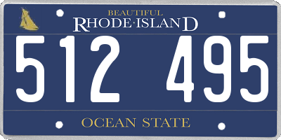 RI license plate 512495