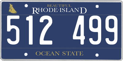 RI license plate 512499