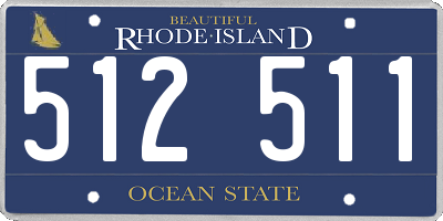 RI license plate 512511
