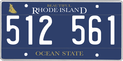RI license plate 512561