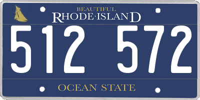 RI license plate 512572