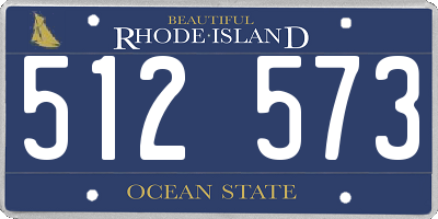 RI license plate 512573