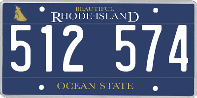 RI license plate 512574