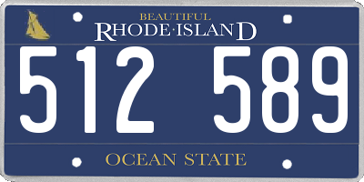 RI license plate 512589