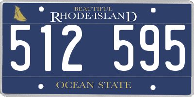 RI license plate 512595