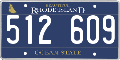 RI license plate 512609