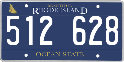RI license plate 512628