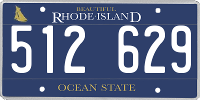 RI license plate 512629