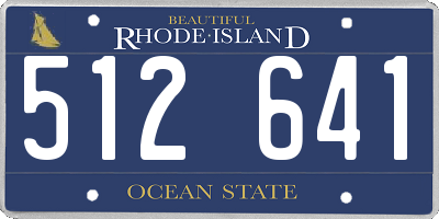 RI license plate 512641