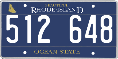 RI license plate 512648