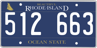 RI license plate 512663