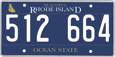 RI license plate 512664