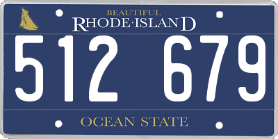 RI license plate 512679