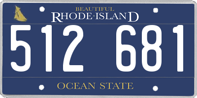 RI license plate 512681