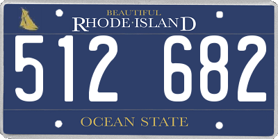 RI license plate 512682