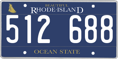 RI license plate 512688
