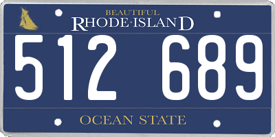 RI license plate 512689