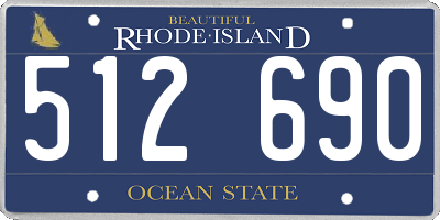 RI license plate 512690