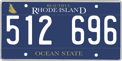 RI license plate 512696