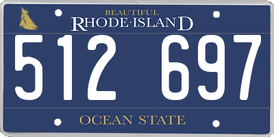 RI license plate 512697