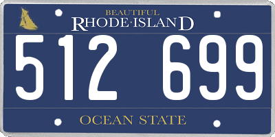 RI license plate 512699