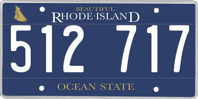 RI license plate 512717