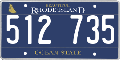 RI license plate 512735