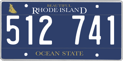RI license plate 512741