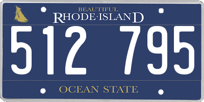 RI license plate 512795