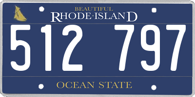 RI license plate 512797