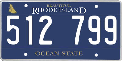 RI license plate 512799