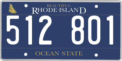 RI license plate 512801