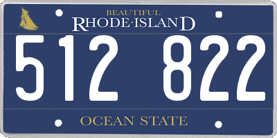 RI license plate 512822