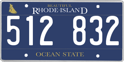 RI license plate 512832