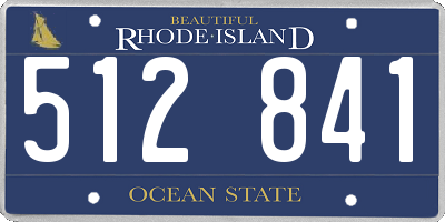 RI license plate 512841