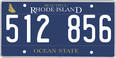 RI license plate 512856